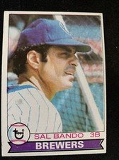 1979 Topps Baseball Milwaukee Brewers Sal Bando Card # 550 Nm Free Shipping!
