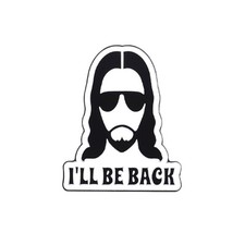 I'll Be Back Jesus Christian Enamel Lapel Pin Faith Religious Backpack Badge