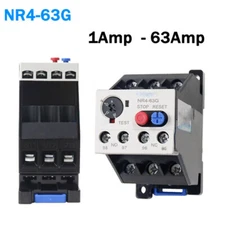 NR4-63G Thermal Overload Relay Range 1 - 63Amp For 3 Phase Motor Protector NO/NC
