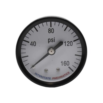 #ad #ad Air Pressure Gauge 2 Inch Dial 160 PSI 1 4 Inch NPT Rear Mount G2112 160 $8.76