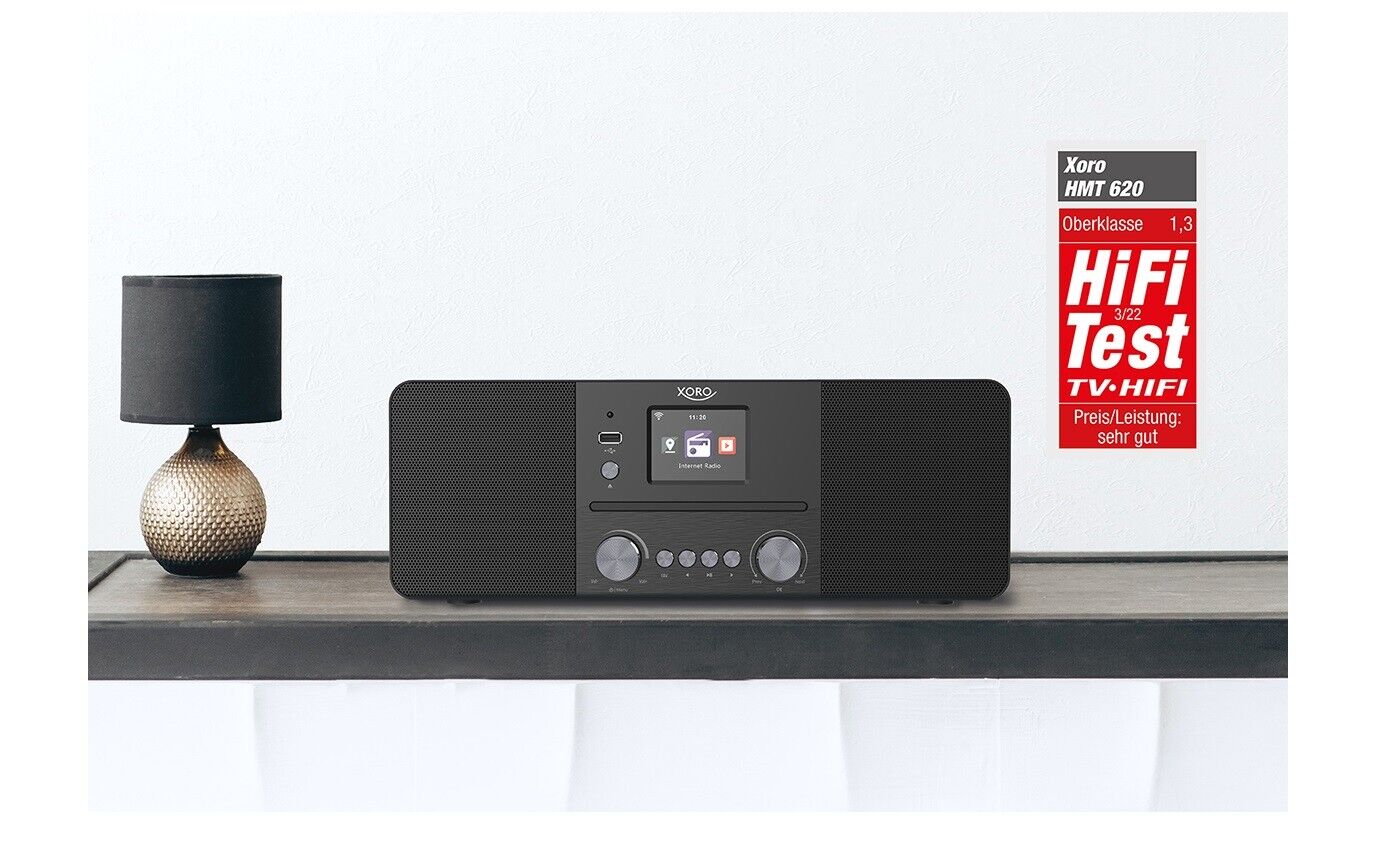 XORO HMT 620 Stereo-Internetradio DAB+/FM, CD-Player WLAN Bluetooth, APP-Support