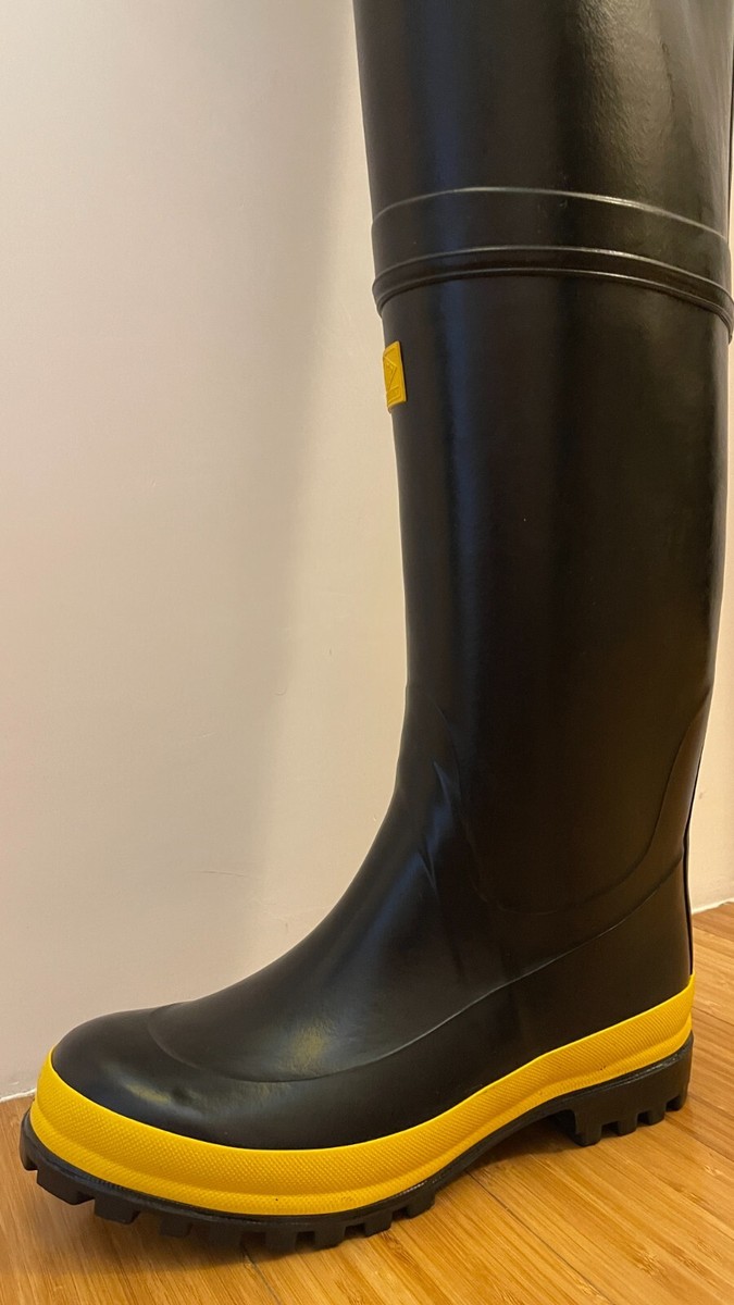 Stivali Impermeabili Neoprene Stivaletti Uomo Gomma STIVALI DI GOMMA TRENTO  UOMO NERO WADERS RED NEOPRENE TAGLIA 44