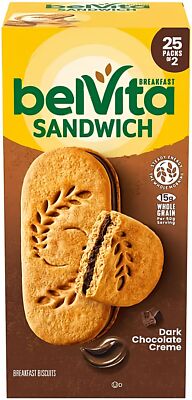 Whizzotech belVita Dark Chocolate Creme Breakfast Biscuits (25 pk.), 1 Count