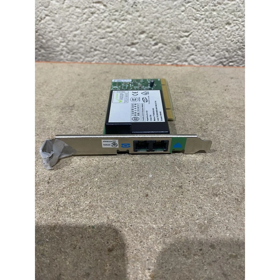 Telepermit PTC 211/03/104 Internal PCI Modem Card Green 2x Ethernet Port for PC - Image 2 of 4