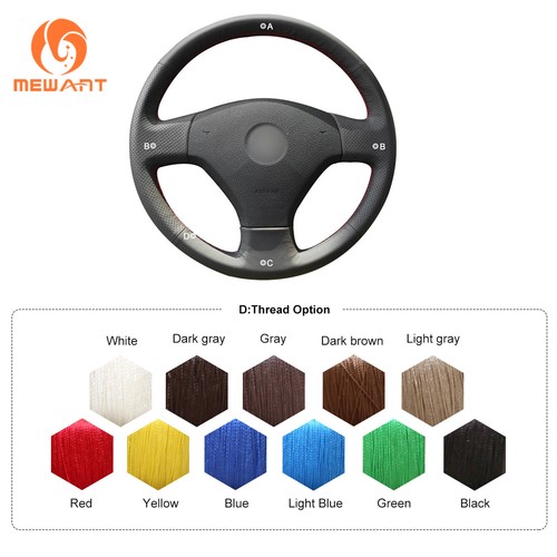 DIY PU Leather Steering Wheel Cover Wrap for Volkswagen VW Old Jetta 5 2006-2010 - Picture 7 of 9