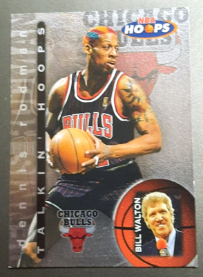 DENNIS RODMAN-1997 NBA HOOPS SILVER FOIL-TALKIN HOOPS