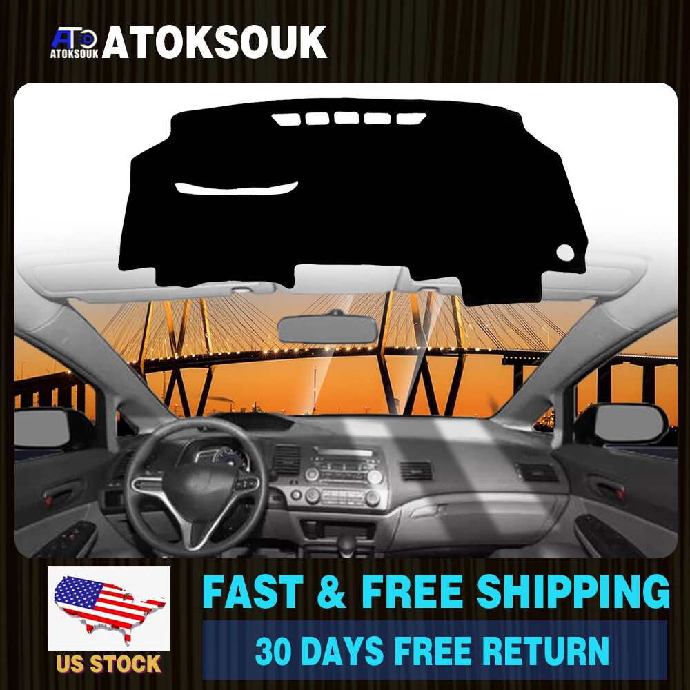 Sun-Proof Dashboard Cover Mat for 2006-2011 Honda Civic Interior Protection