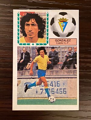 1983/1984 Magico Gonzalez Rookie Ed. Este Removed Card Sticker Cadiz El Salvador