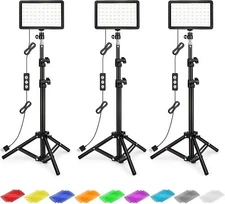 Photography Lighting Kit Dimmable 5600K USB Led Video Studio Streaming Lights Se
