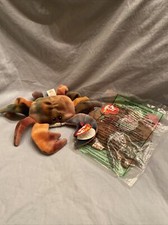 Ty Beanie Baby CLAUDE the crab with matching teenie beanie MWMTs