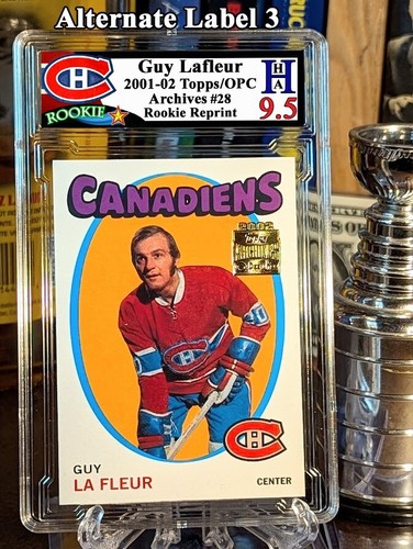 Guy Lafleur 2001-02 Topps/OPC Archives Official Reprint #28 HHA 9.5 BEAUTY! HOF - Picture 4 of 4