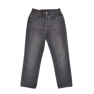Acne Studios Bla Konst Mece Vintage Dark-Grey Denim Straight Jeans
