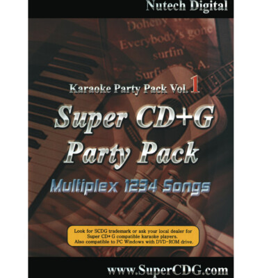 Nutech Party Pack multiplex Super CAVS 4 CD+G vol-1,2, +