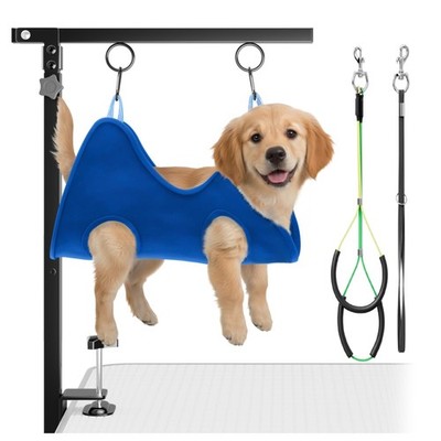 Pro TrimmgalgenSet für Hunde Höhenverstellbar, inklusive Matte & Sicherung