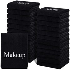 24 Pack Makeup Remover Towels 13x13 Inch Microfiber Face Towels Reusable Makeup