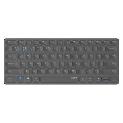 Rapoo Kabellose Multimodus-Tastatur ''E9600M'', Dunkelgrau, QWERTZ #1906866