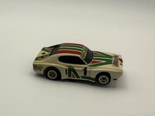 Very RARE Vintage Aurora AFX Ford Capri 1, Alitalia White Green Red HO Slot Car