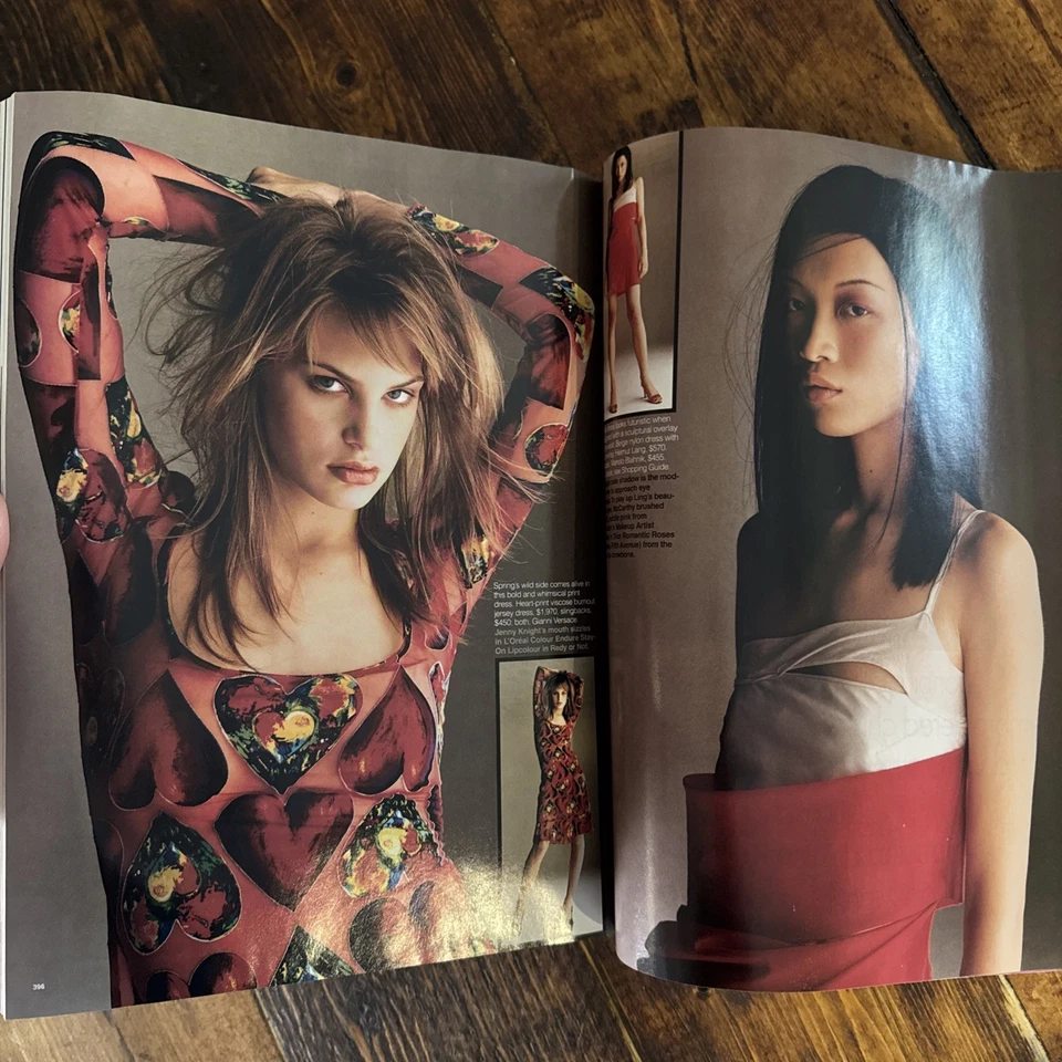 Elle Magazine March 1997 - Christy Turlington - Linda Evangelista - 90s Fashion - Image 4 of 4