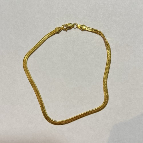 Gold Anklet. 14k Plated. 10” Inch’s With Lobster Clasp. 4mm Width Brand New