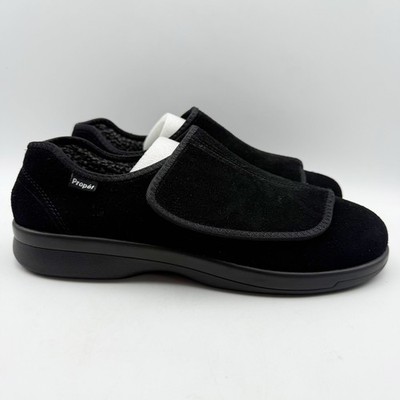 Propet Mens Coleman Slippers US 9.5 M EU 42.5 Black Suede  display picture 2