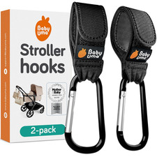 Stroller Hooks for Bags 2 Pack - Universal Stroller Clips and Hooks, Non-Slip