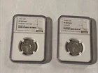 1918 D & 1920 25C XF Details, NGC