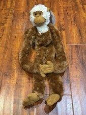 Vintage Toys R Us Animal Alley Brown Hanging Monkey Stuffed Toy Plush - NOS NWT