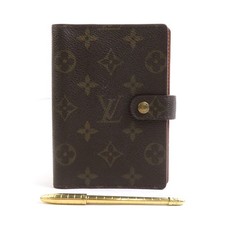 LOUIS VUITTON Ballpoint Pen Set Cover Monogram Agenda PM R20005 from Japan