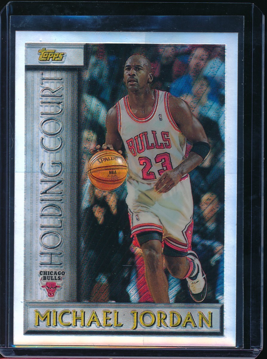 MICHAEL JORDAN 1996 TOPPS HOLDING COURT REFRACTOR # HC 2 SP BULLS HOFER! GOAT!