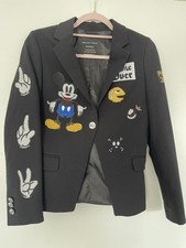 Philipp Plein Damen Blazer Schwarz Gr. 36 Mic...