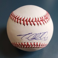 Trevor Cahill Sweet Spot Signed Autographed Baseball MLB Authenticated