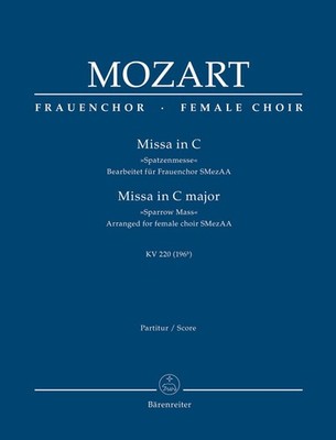 Missa brevis in C major (K.220) (Sparrow Mass) (Full Score) Upper Voices Choir M