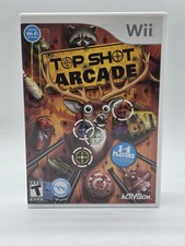 Top Shot Arcade (Nintendo Wii, 2011) w/ Manual Complete Tested Mint Disc