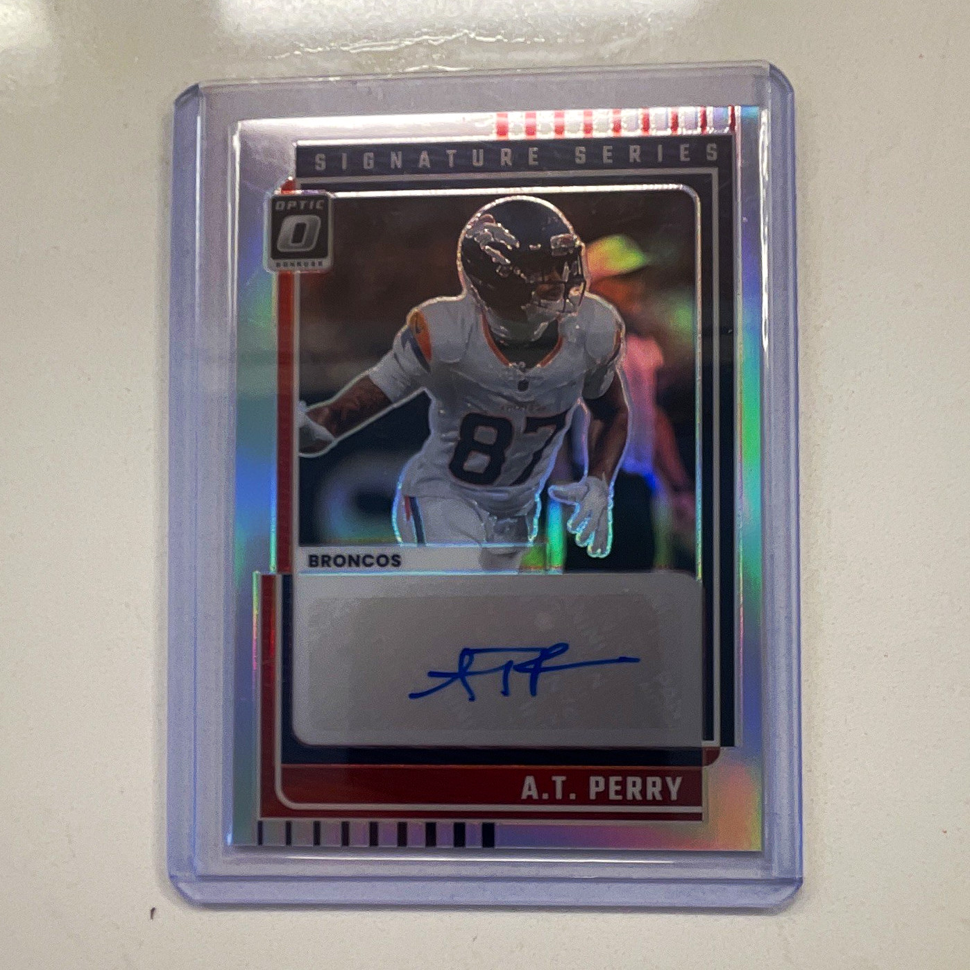 Panini 2025 Donruss Optic A.T. Perry Denver Broncos Signature Series Holo Auto