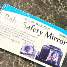 Rear-Facing Baby Car Mirror Adjustable Back Seat Safety Mirror Black