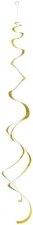 Pack of 8 Gold Hanging Swirl Decorations