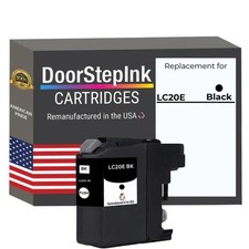 DoorStepInk Compatible Ink Cartridges For Brother LC20E Black -USA