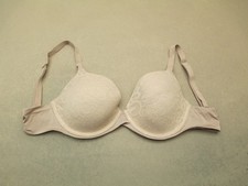 32C Maidenform Womens Beige Lined Underwired Back Closure Opaque Demi Bra 10S