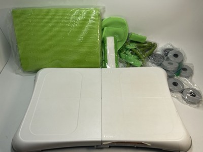 Nintendo Wii Balance Board Bundle 8 Feet Everlast Aerobic Step Mat Resistance