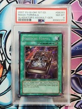 YUGIOH MAGIC FORMULA GLADIATOR ASSAULT 1.AUFLAGE DEUTSCH. GLAS-DE093 PSA 8
