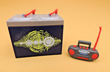 PLAYMOBIL - DJ Mix Table et Radio K7 CD - Lot de 2 - Musique Boite de Nuit Fête