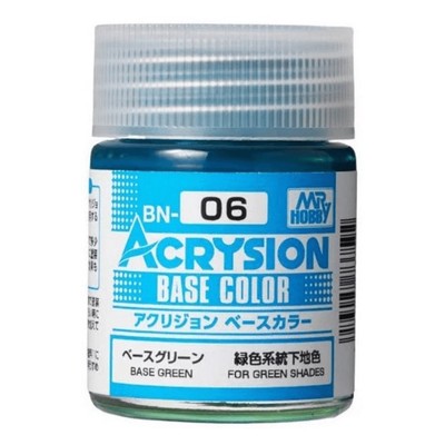 GSI Creos MR. Hobby Acrysion BN06 Base Green 18mL Acrylic Paint USA Seller