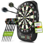 Elektronische Dartscheibe Profi Set 18 Pfeile Team Zubehör 8 Spieler Juskys®