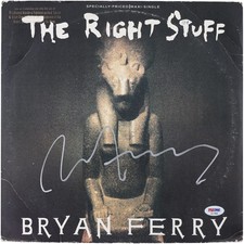 Bryan Ferry Autographed The Right Stuff Album - PSA