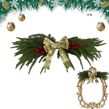 Christmas Norfolk Pine Garland Artificial Real Touch Greenery Garland for Mantle