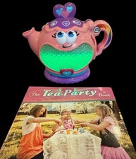 Leap Frog Teapot Kettle Musical Rainbow Light-Up Colors Tea Party Book WORKS