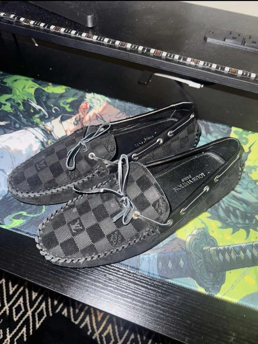 Louis Vuitton Leather Upper Moccasin Casual Shoes for Men for sale