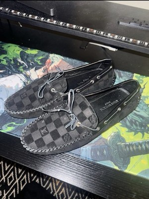 Louis Vuitton Monte Carlo Damier Weave Driving Loafers / Moccasins size 44