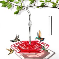 Hummingbird Feeder for Outdoors Hanging,Easy to Clean and Refill,Ant Proof...