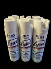 Professional LYSOL Brand 19 oz. Aerosol Spray Crisp Linen Scent 6 Pack